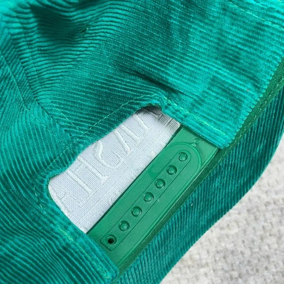 Vintage Marshall Thundering Herd Hat Cap Snapback 90s Green Corduroy Rope Adult - Picture 8 of 9